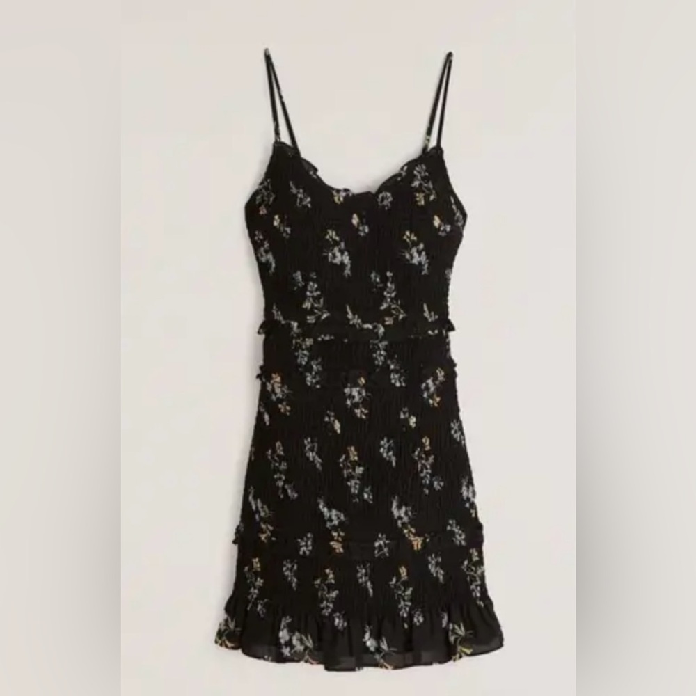 Abercrombie & Fitch Black Slip Mini Dress Spaghetti Strap